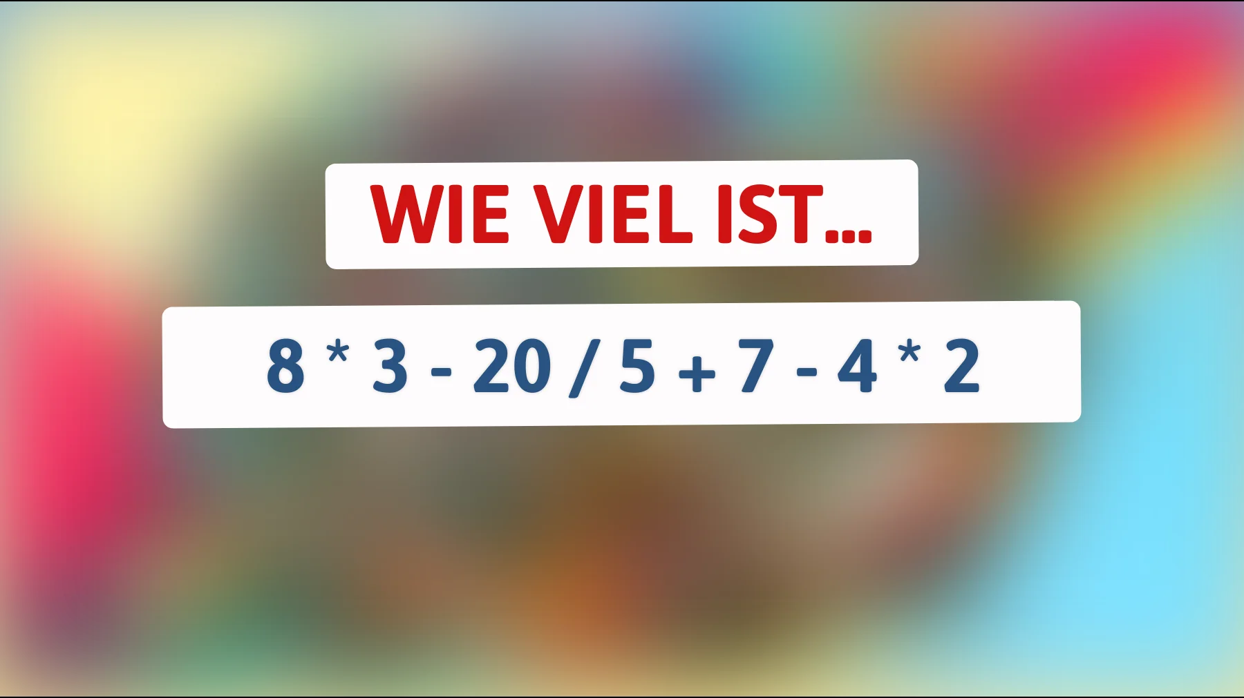 Die meisten scheitern an dieser einfachen Rechnung – gehörst du zu den wenigen, die sie richtig lösen?"