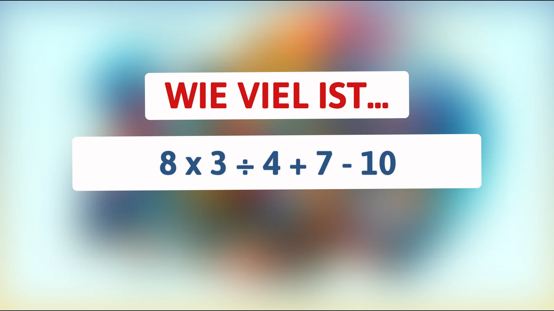 Kannst du das mathematische Rätsel lösen, das 90% der Menschen verwirrt? Finde heraus, ob du das Zeug dazu hast!"