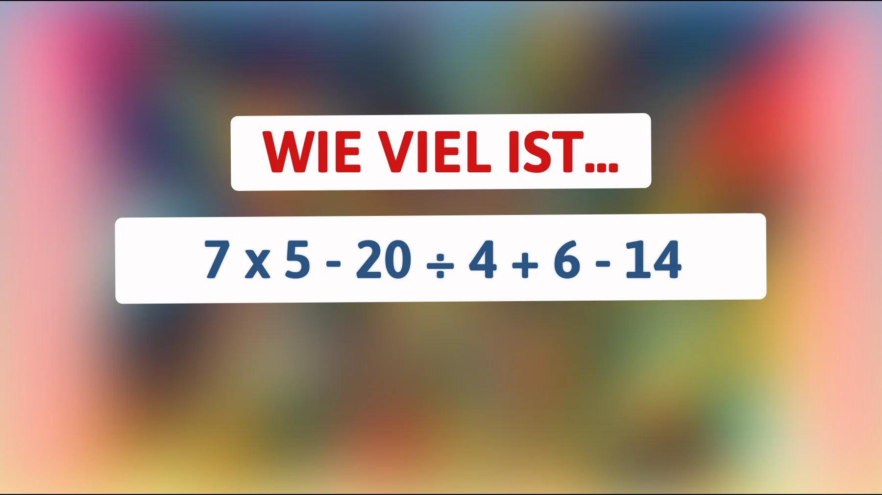 Nur 2% der Menschen können dieses mathematische Rätsel lösen – gehörst du dazu?"